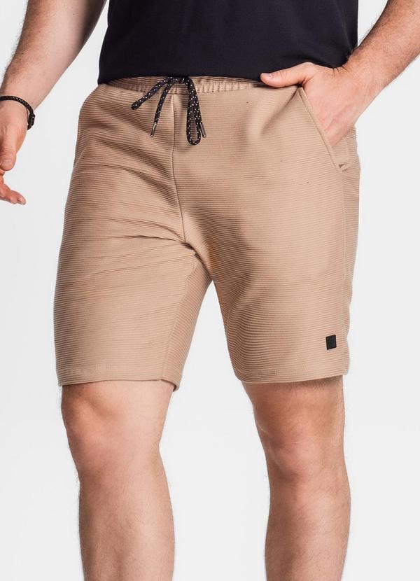 Diametro - Bermuda Masculina Plus Size Marrom 1