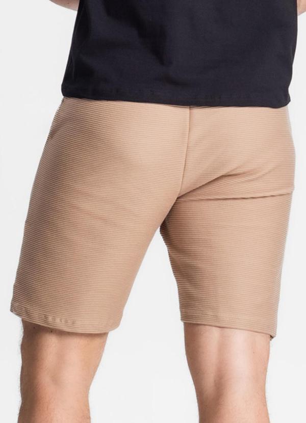 Diametro - Bermuda Masculina Plus Size Marrom 2