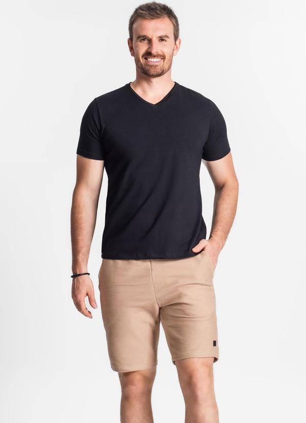 Diametro - Bermuda Masculina Plus Size Marrom 5