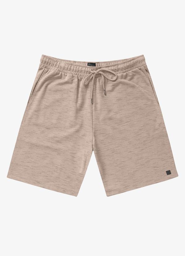 Diametro - Bermuda Masculina Plus Size Moletinho Marrom