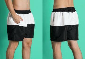 Bermuda Masculina Preta e Branca