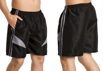 Bermuda Masculina Preta e Cinza