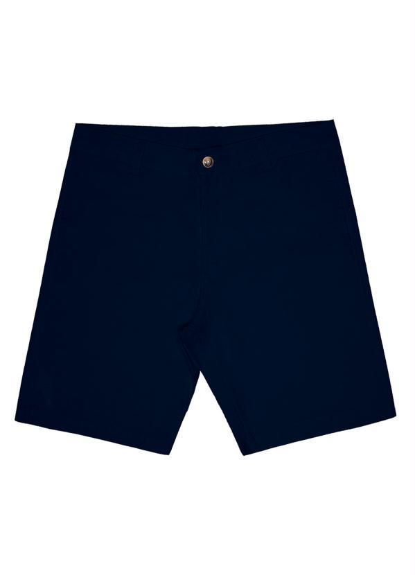 Rovitex - Bermuda Masculina Sarja Azul