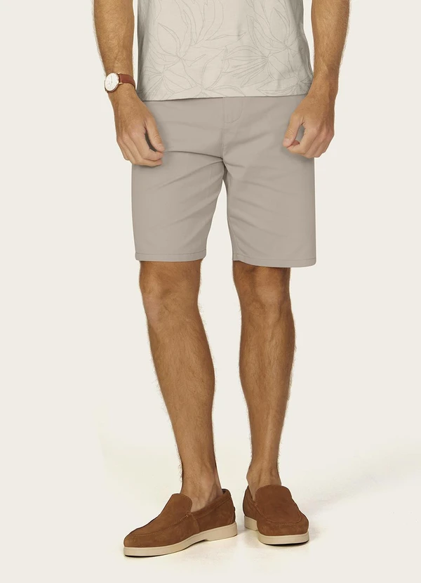 Diametro - Bermuda Masculina Sarja Bege