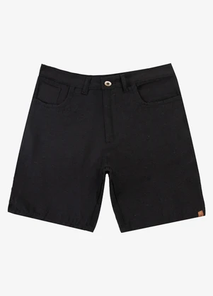 Rovitex - Bermuda Masculina Sarja com Bolsos Shift Preto - ROVITEX