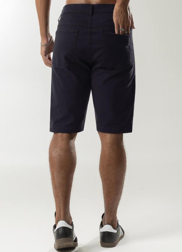 Exco - Bermuda Masculina Sarja Tradicional Preto 2