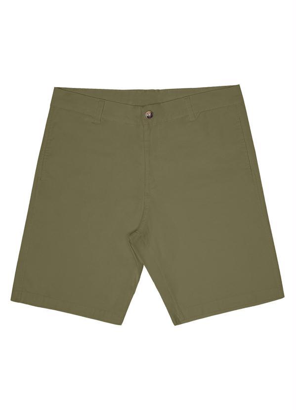Rovitex - Bermuda Masculina Sarja Verde