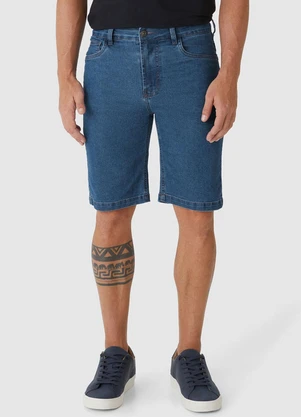 Malwee - Bermuda Masculina Slim Jeans Azul - MALWEE