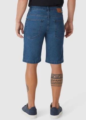 Malwee - Bermuda Masculina Slim Jeans Azul - MALWEE
