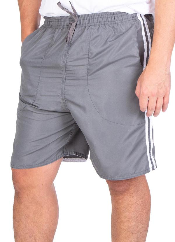 Rovitex - Bermuda Masculina Tno Cinza