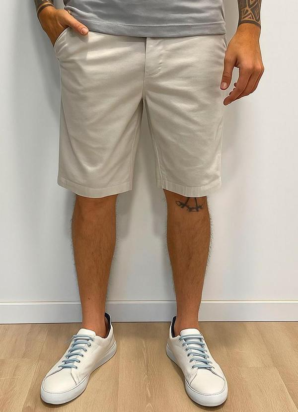 Rafree - Bermuda Masculinaulina de Sarja Areia