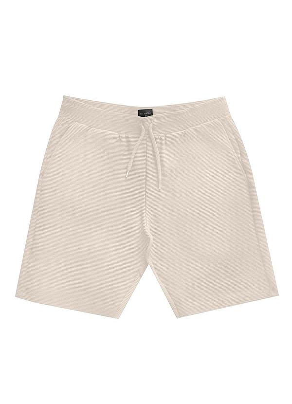 Diametro - Bermuda Masculino de Moletinho Gorgurinho Bege