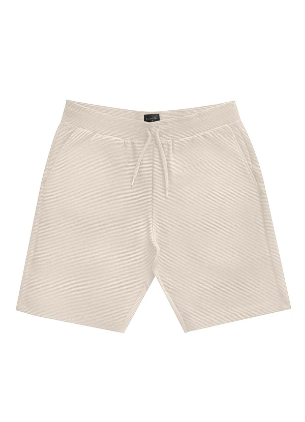 Diametro - Bermuda Masculino de Moletinho Gorgurinho Bege