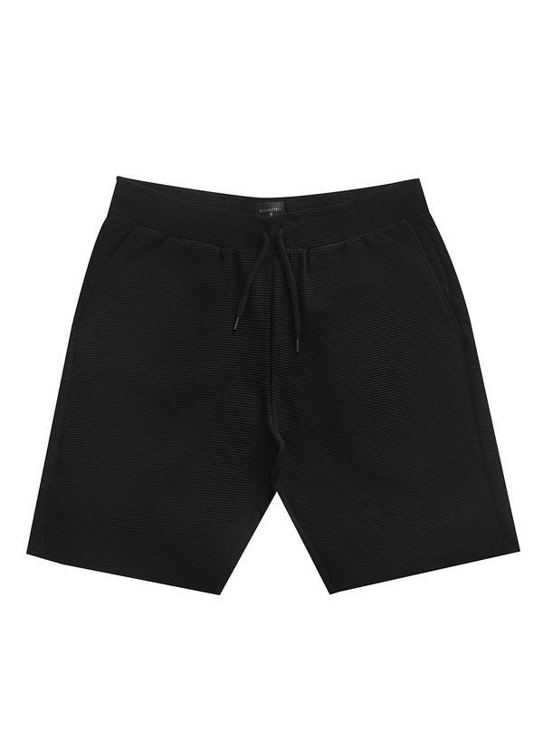 Diametro - Bermuda Masculino de Moletinho Gorgurinho Preto