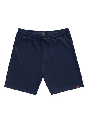 Diametro - Bermuda Masculino de Moletinho Piquê Azul - DIAMETRO