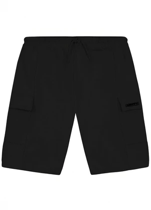 Minty - Bermuda Masculino em Moletom Sarjado Preto - MINTY