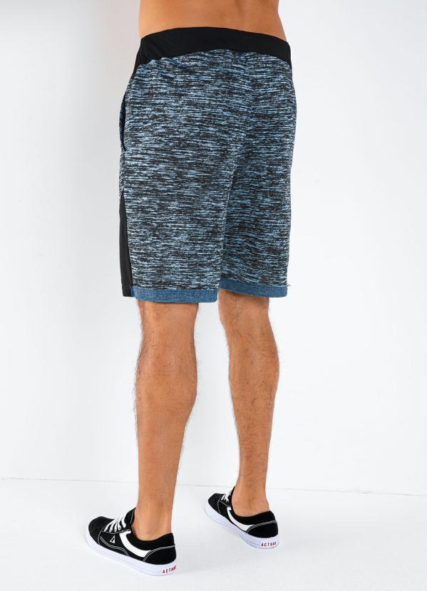 Moda Pop - Bermuda Mecla Azul com Bolsos 4