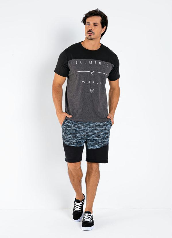 Moda Pop - Bermuda Mecla Azul com Bolsos 5