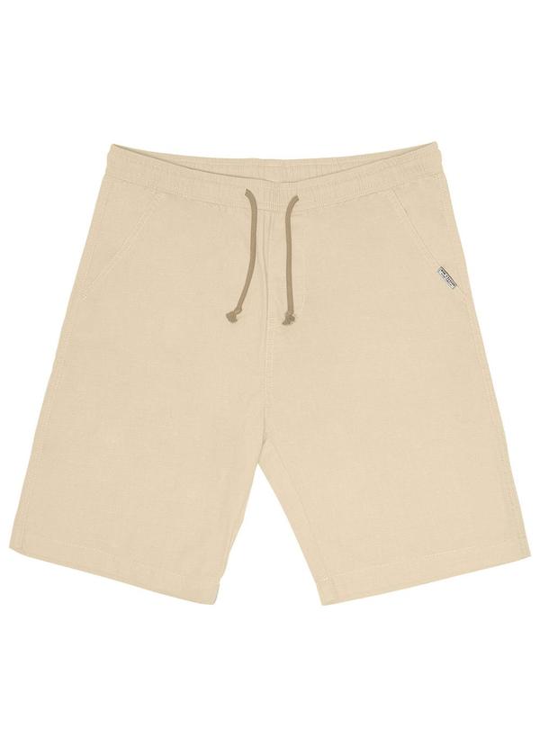 Rovitex - Bermuda Meia Malha Masculina Bege