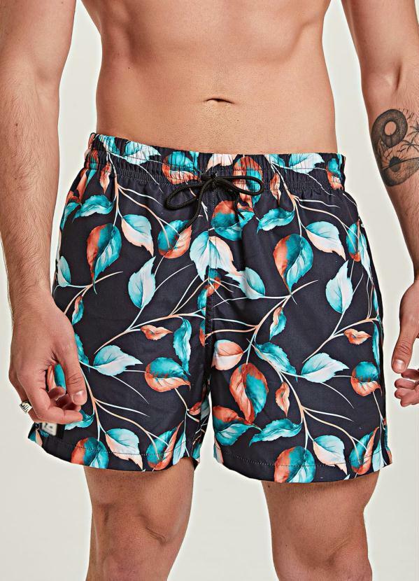 The Philippines - Bermuda Microfibra Masculina Preto