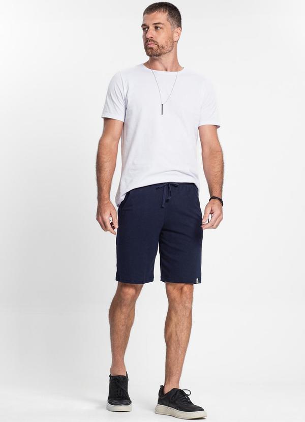 Rovitex - Bermuda Moletom Masculina Azul 3