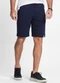 Rovitex - Bermuda Moletom Masculina Preto - variação: Azul