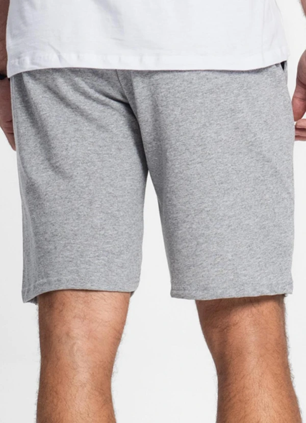 Rovitex - Bermuda Moletom Masculina Cinza 2