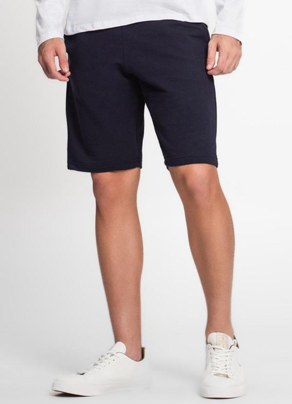 Rovitex - Bermuda Moletom Masculina Kohmar Preto