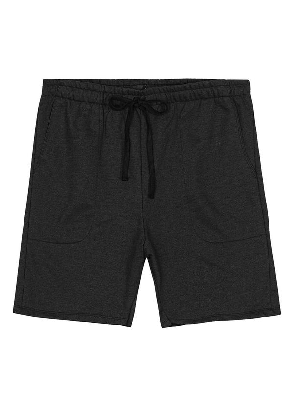 Diametro - Bermuda Moletom Masculina Preto 4