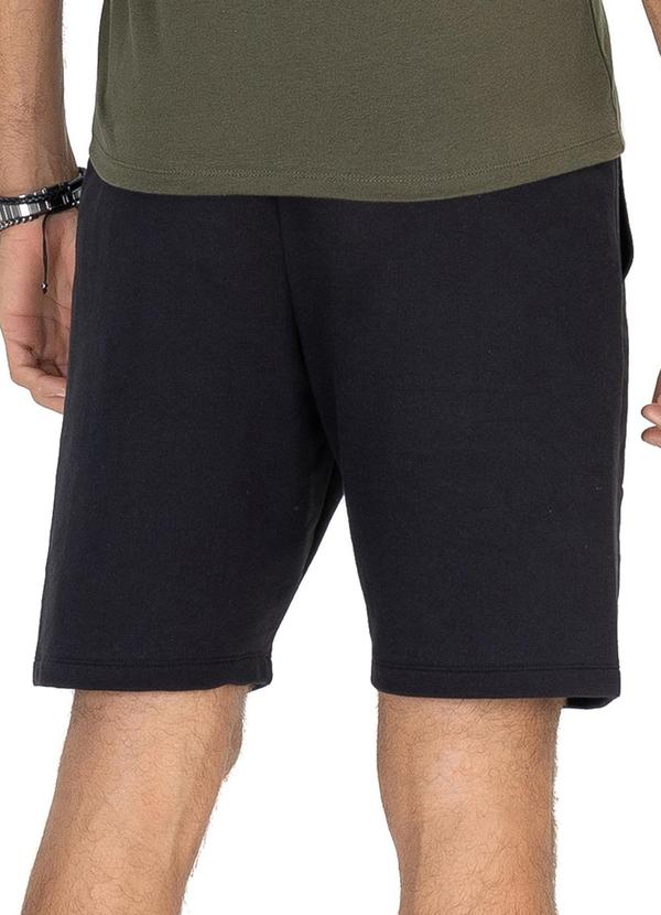Diametro - Bermuda Moletom Masculina Preto 2