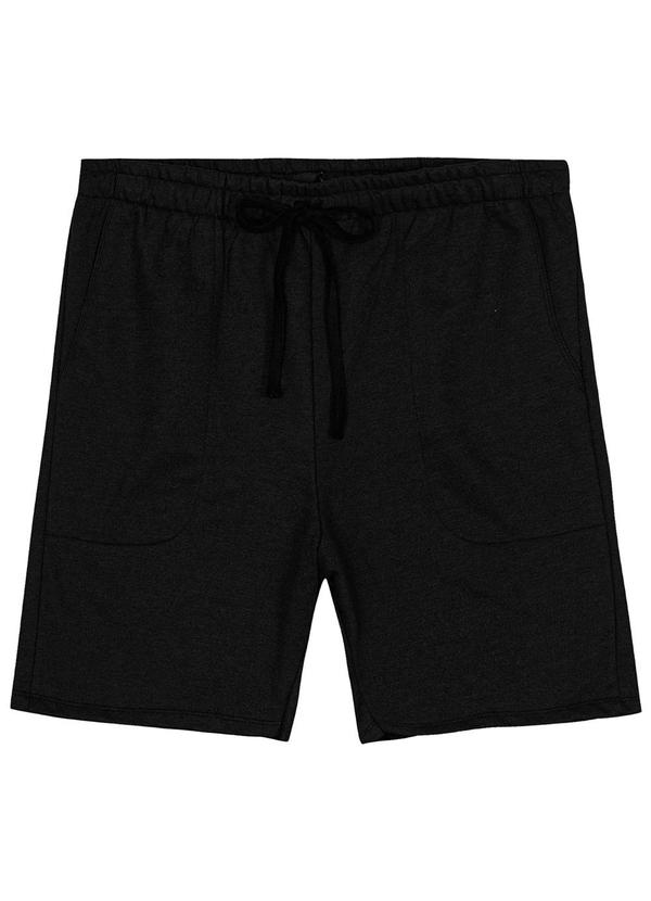 Diametro - Bermuda Moletom Masculina Preto 4