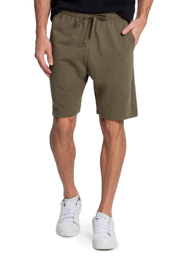 Diametro - Bermuda Moletom Masculina Verde