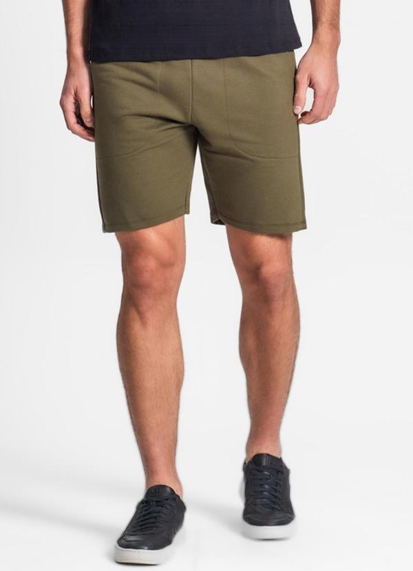 Diametro - Bermuda Moletom Masculina Verde