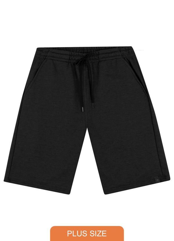 Biogás - Bermuda Moletom P.A Preto