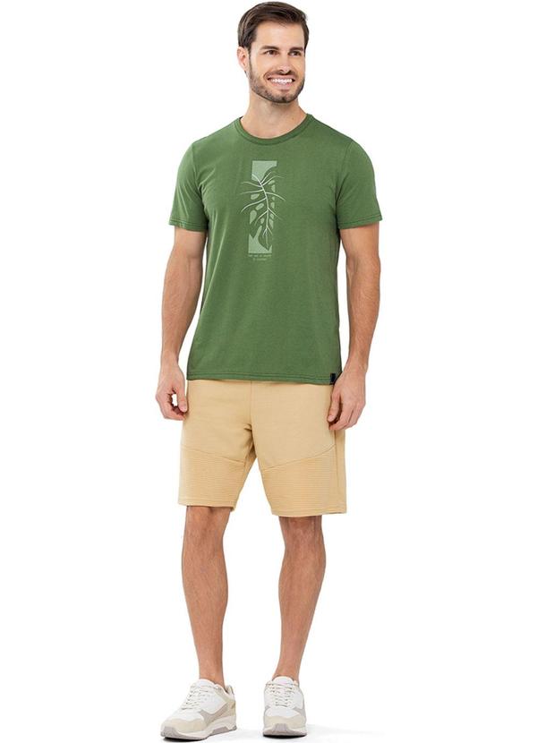 Rezzato - Bermuda Moletom Texturizada Adulto Marrom 2