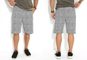 Bermuda Pied Poule com Bolsos