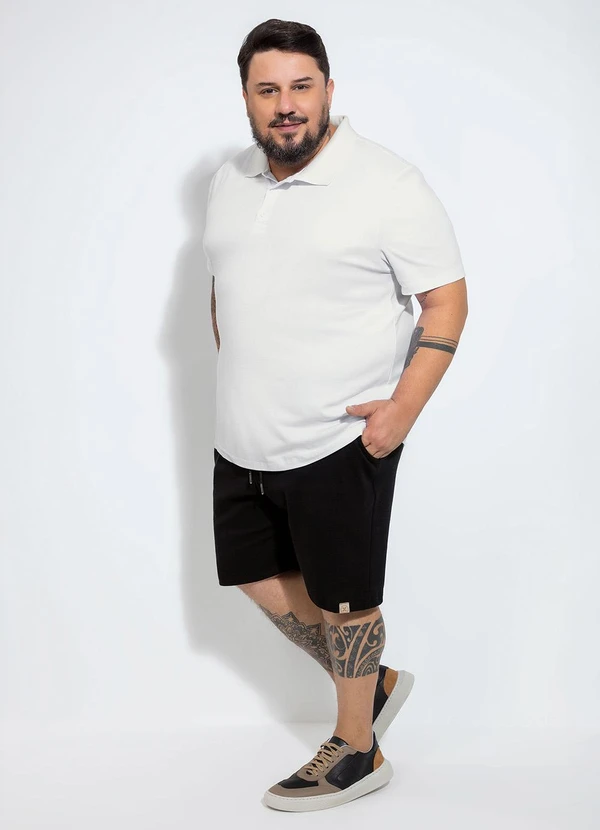 Exco - Bermuda Plus em Malha Texturizada Preto 2