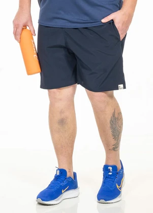 Decoy - Bermuda Plus Size com Bolso Azul - DECOY