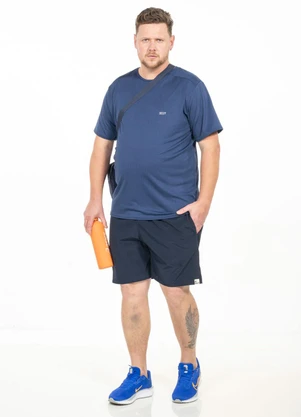 Decoy - Bermuda Plus Size com Bolso Azul - DECOY