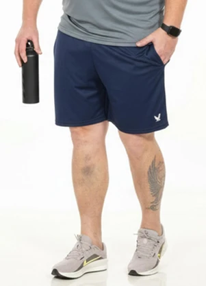 Decoy - Bermuda Plus Size com Bolso Azul - DECOY
