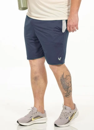 Decoy - Bermuda Plus Size com Bolso Azul - DECOY
