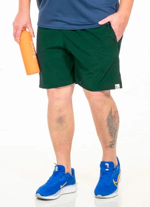 Decoy - Bermuda Plus Size com Bolso Verde - DECOY