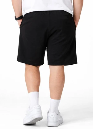 Rovitex - Bermuda Plus Size com Bolsos Good Bless Preto - ROVITEX