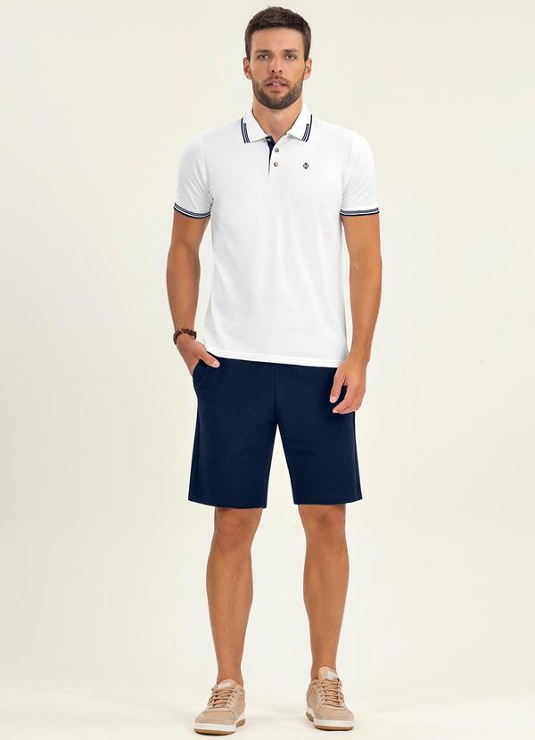 Diametro - Bermuda Plus Size Masculino Moletinho Azul 2