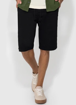 Enfim - Bermuda Preta Chino Jeans - ENFIM