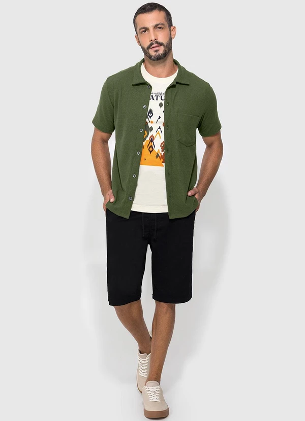 Enfim - Bermuda Preta Chino Jeans 2