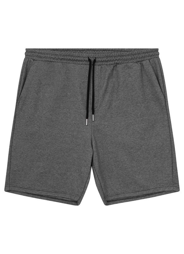 Malwee Plus - Bermuda Preto Comfort em Moletom 3