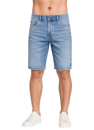 Aurus - Bermuda Regular Jeans Claro - AURUS