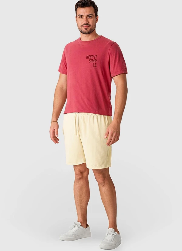 Malwee - Bermuda Slim em Microfibra Off White 3