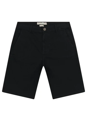 Malwee - Bermuda Slim em Sarja Stretch Preto - MALWEE